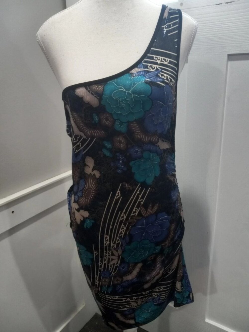 Kiki Ladies One Shoulder Party Cocktail Dress Size Large